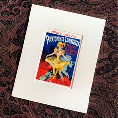 Musée Grévin, Pantomimes Lumineuses by Jules Cheret, Commedia lithograph, 1896