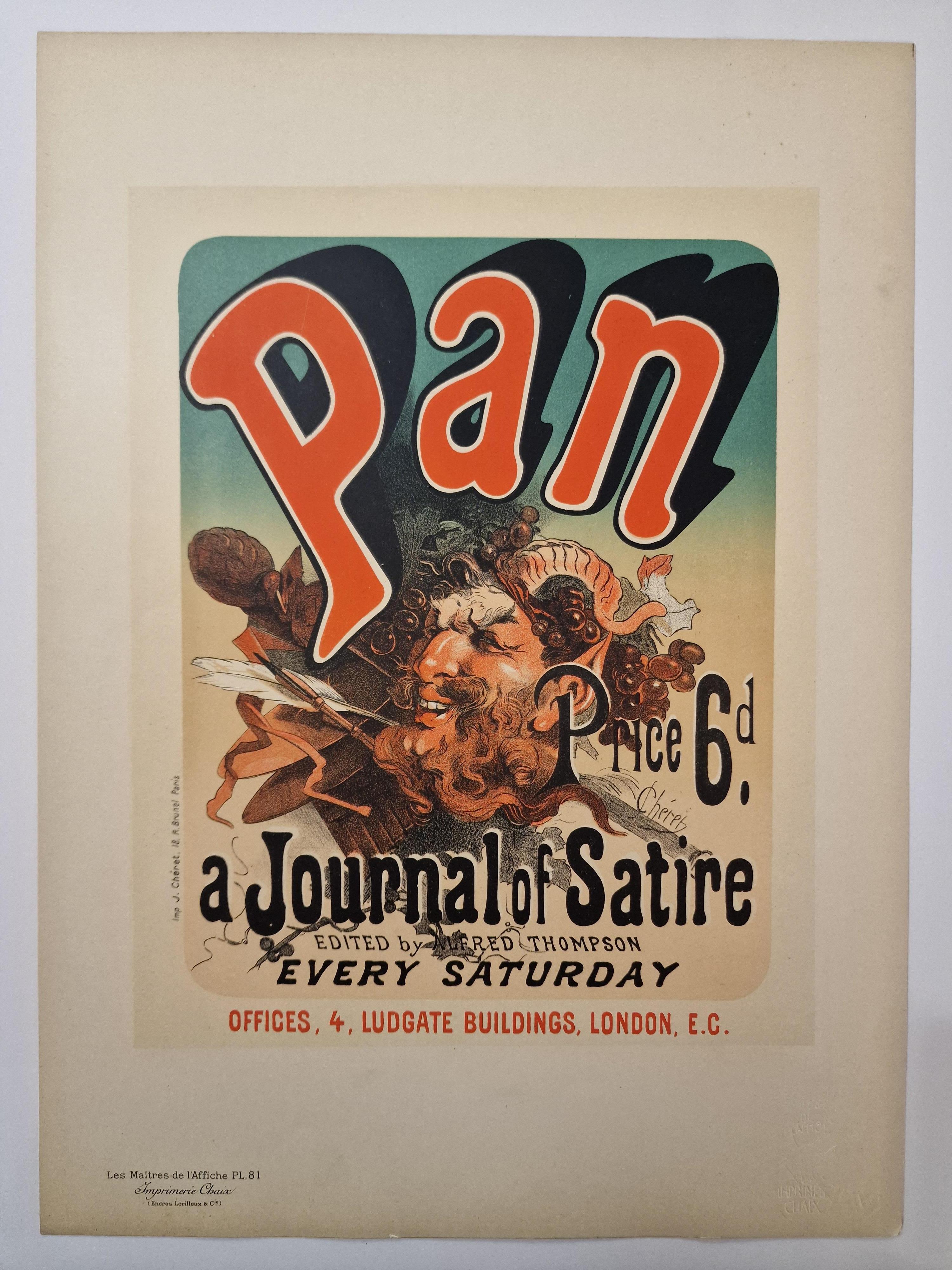 Pan. - Print by Jules Chéret