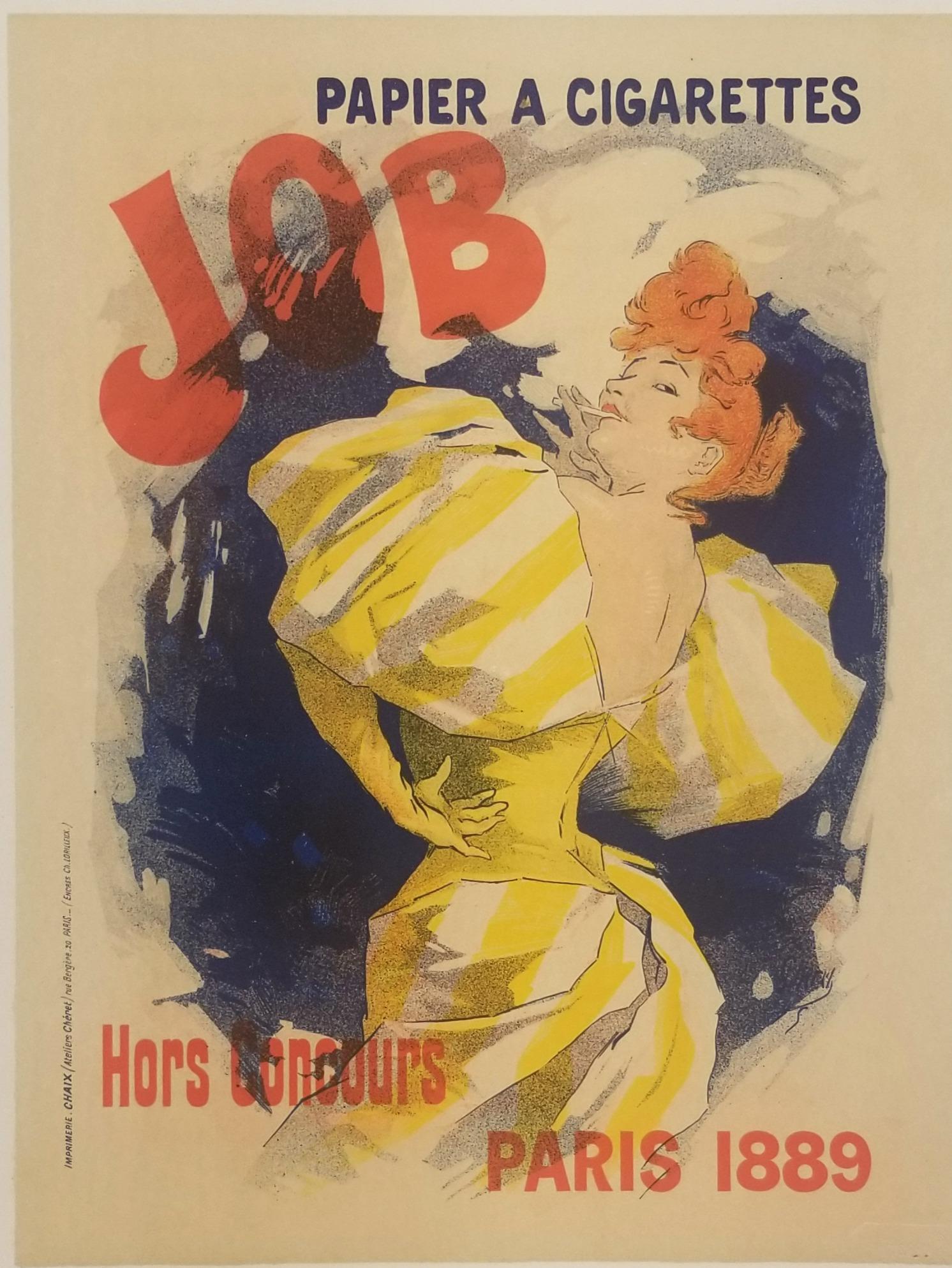 Jules Chéret Print - Papier à cigarette Job.