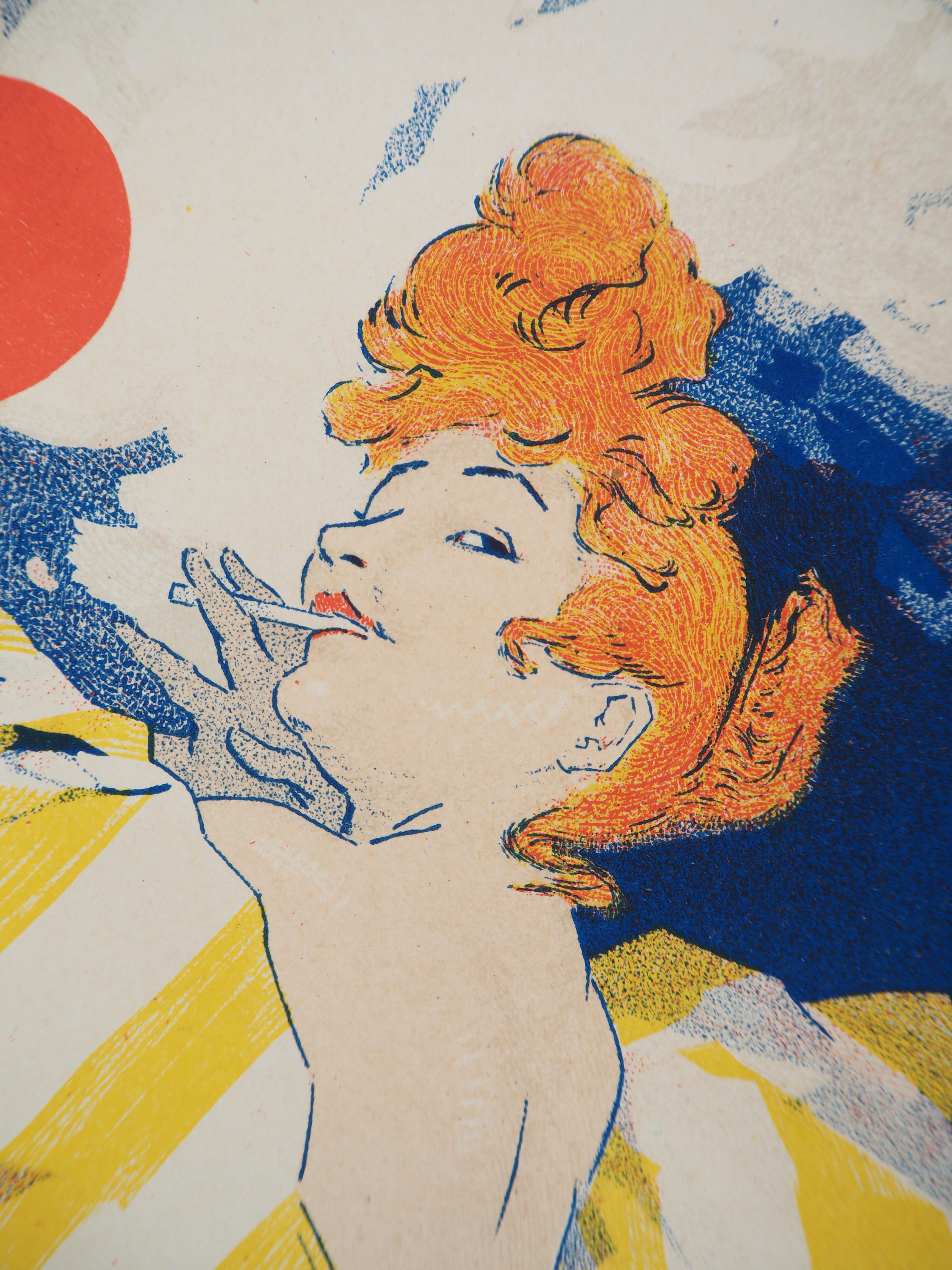 Papier à Cigarettes Job - Lithograph (Les Maîtres de l'Affiche), 1895 - Art Nouveau Print by Jules Chéret