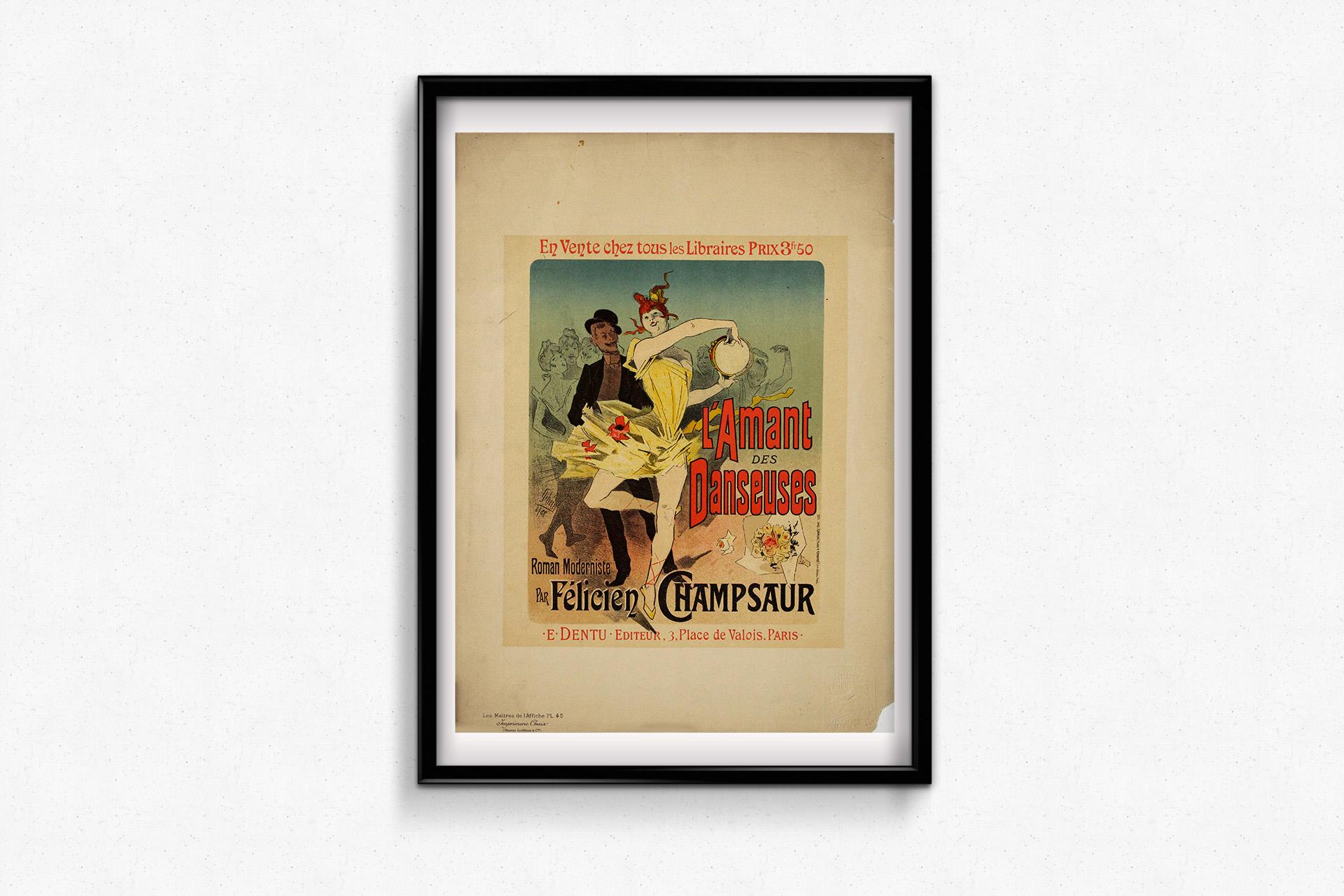 Presenting this vibrant original lithographic poster created in 1896 by Jules Ch For Sale 2
