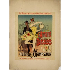Antique Presenting this vibrant original lithographic poster created in 1896 by Jules Ch