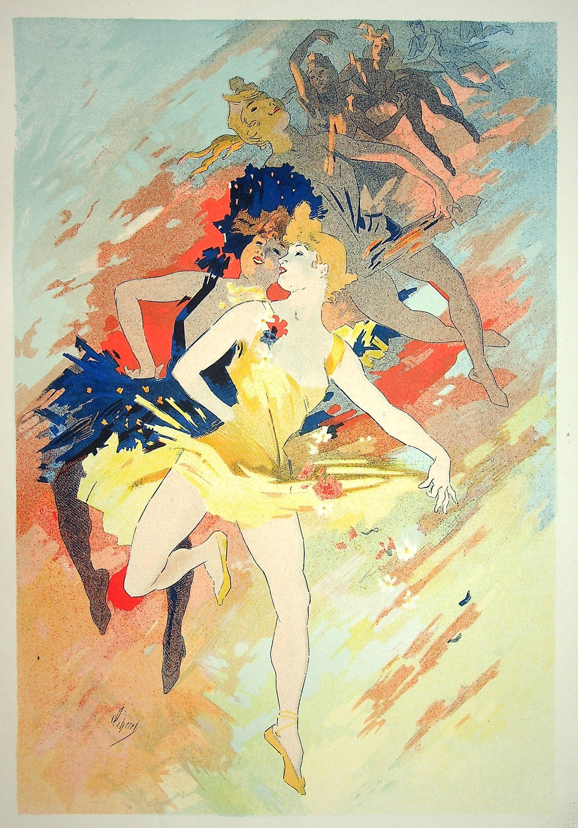 The Dance - Original Lithograph (Les Maîtres de l'Affiche), 1900 - Print by Jules Chéret