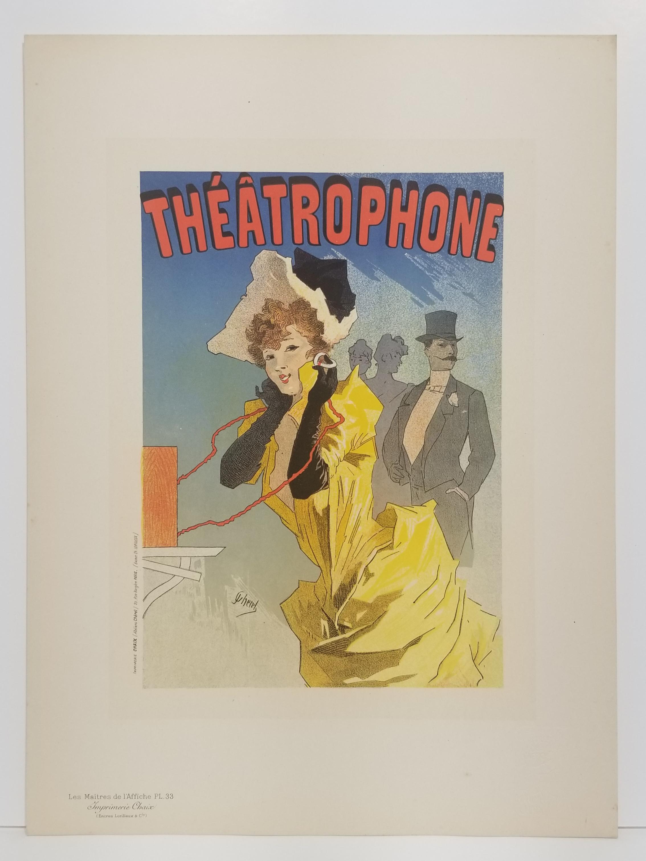 Théâtrophone - Print by Jules Chéret