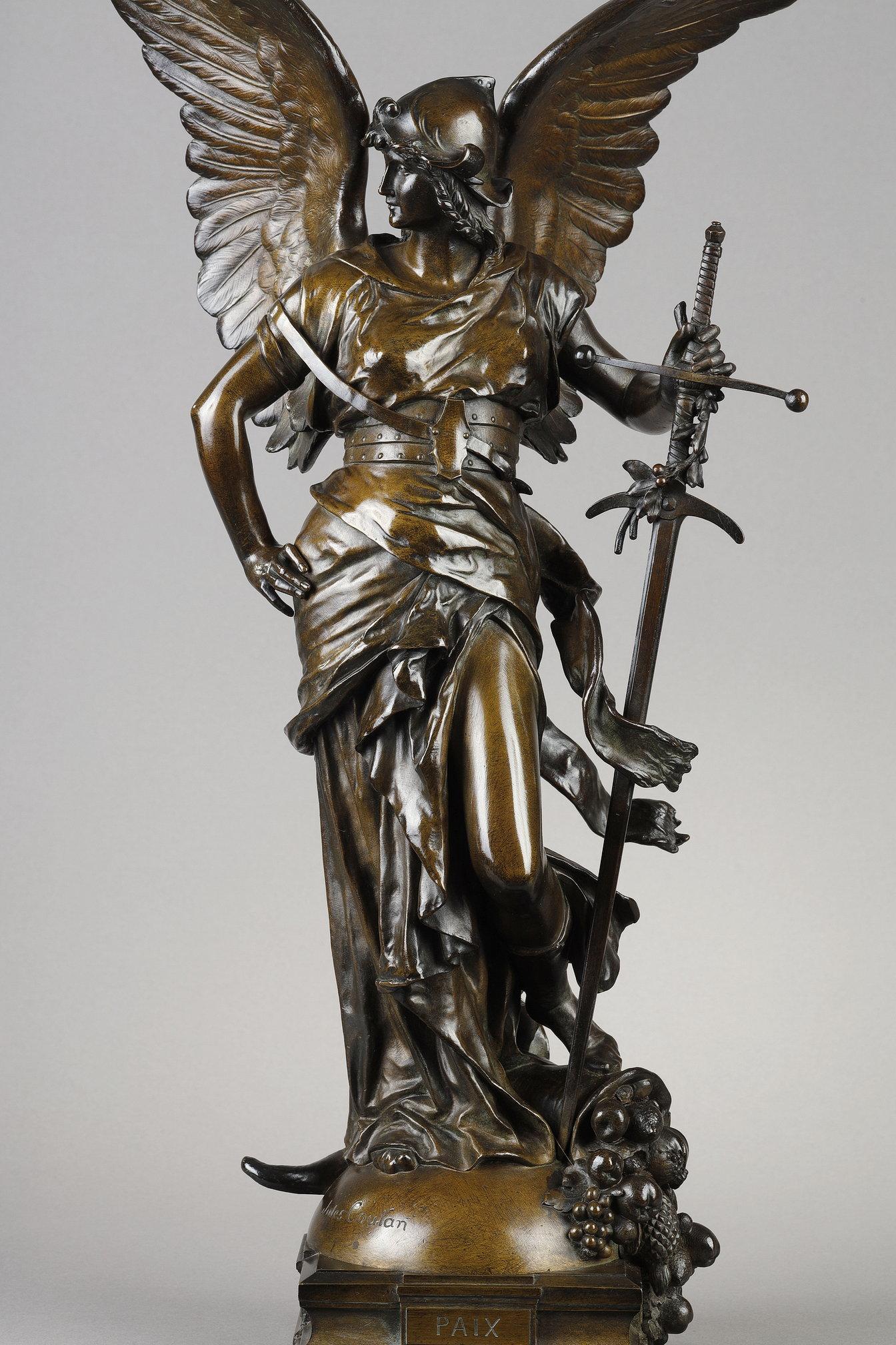 La pace - Sculpture di Jules Coutan