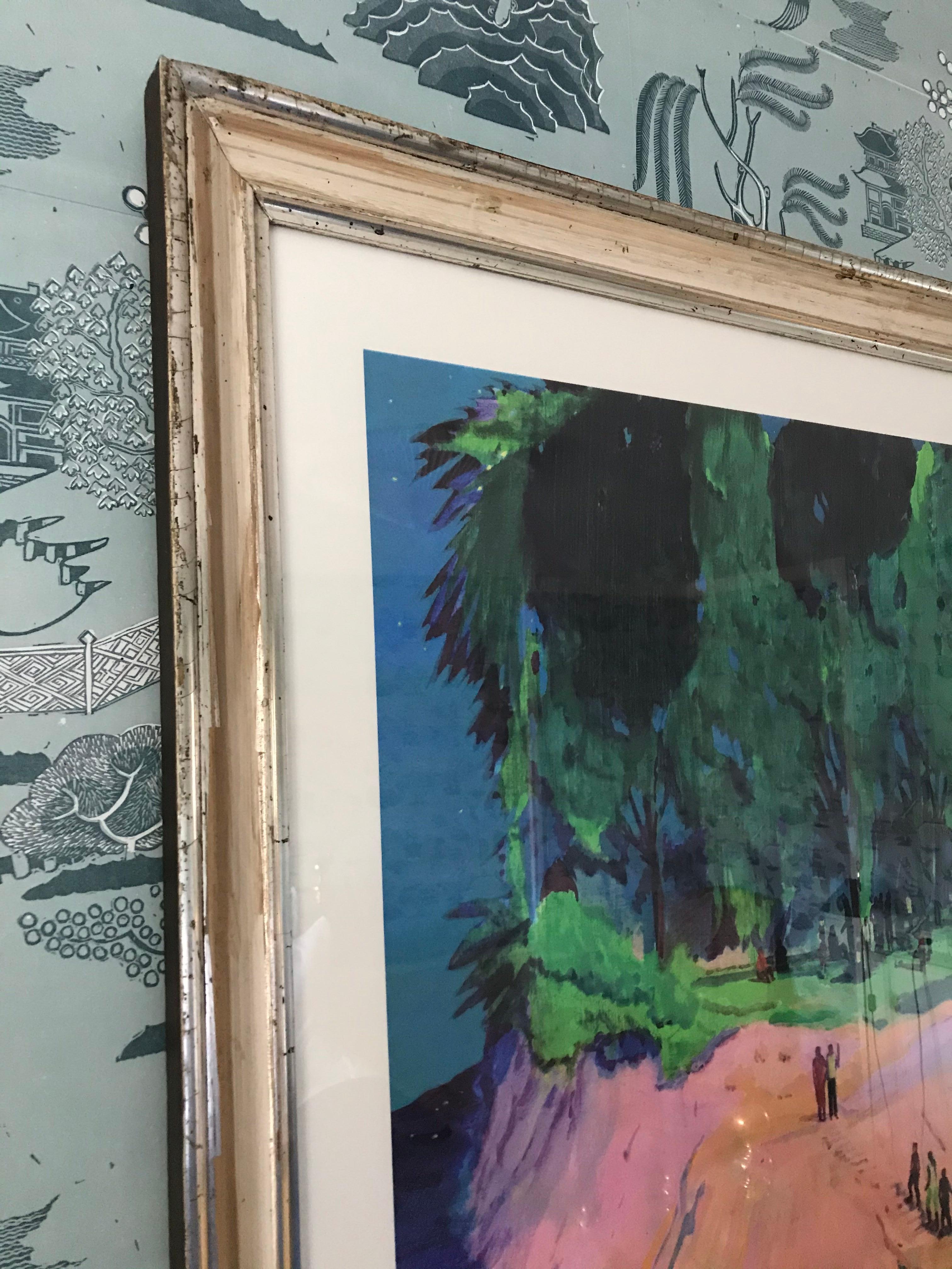 Jules de Balincourt Island People Screen Print from Edition of 70, 2018 In Excellent Condition In Copenhagen K, DK