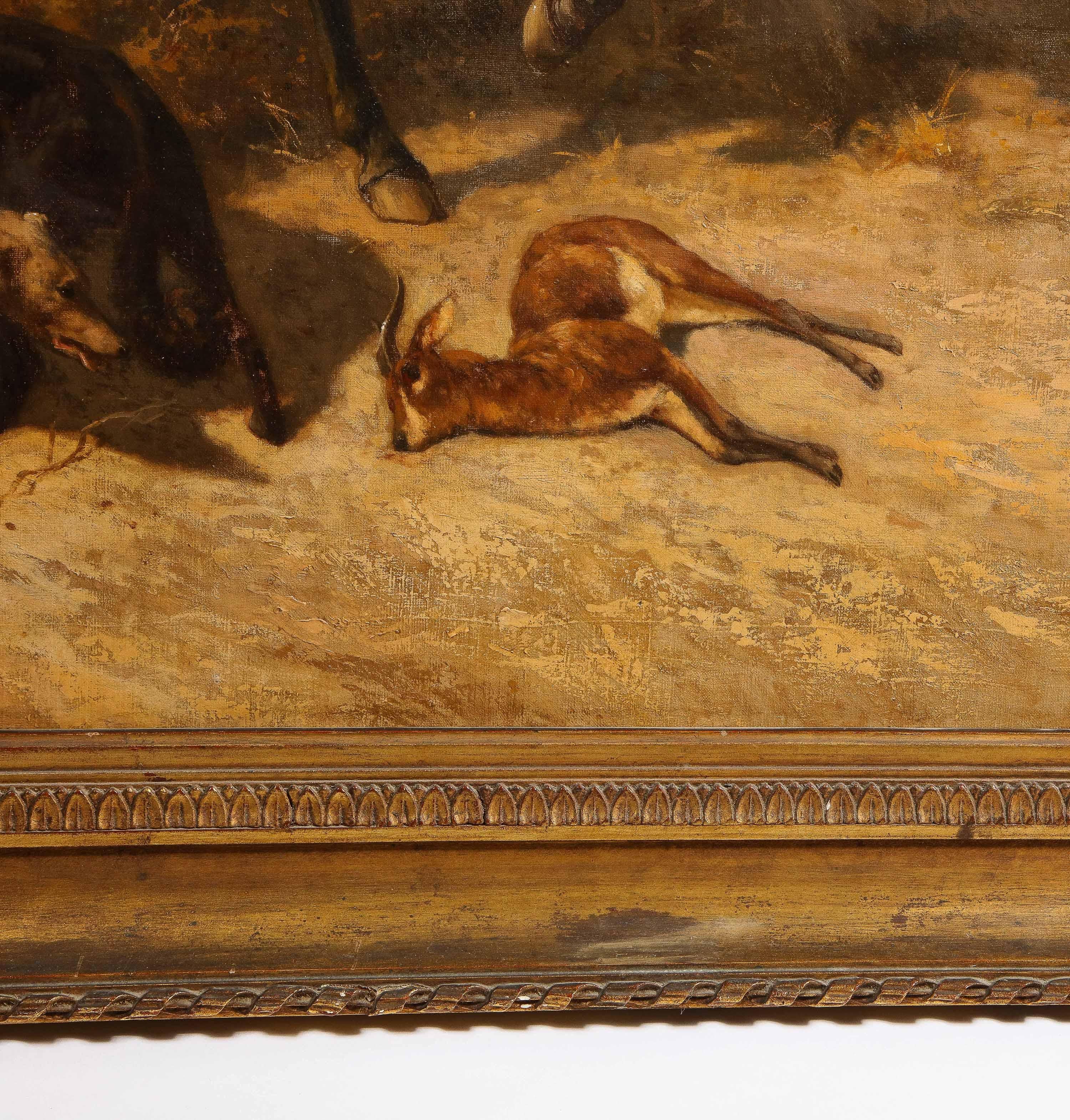 Jules Didier (1831-1892) Jules Didier  Orientalisches Jagdgemälde „The Falconer“  im Angebot 10