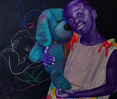 Muna mama (Pen and acrylic on canvas)