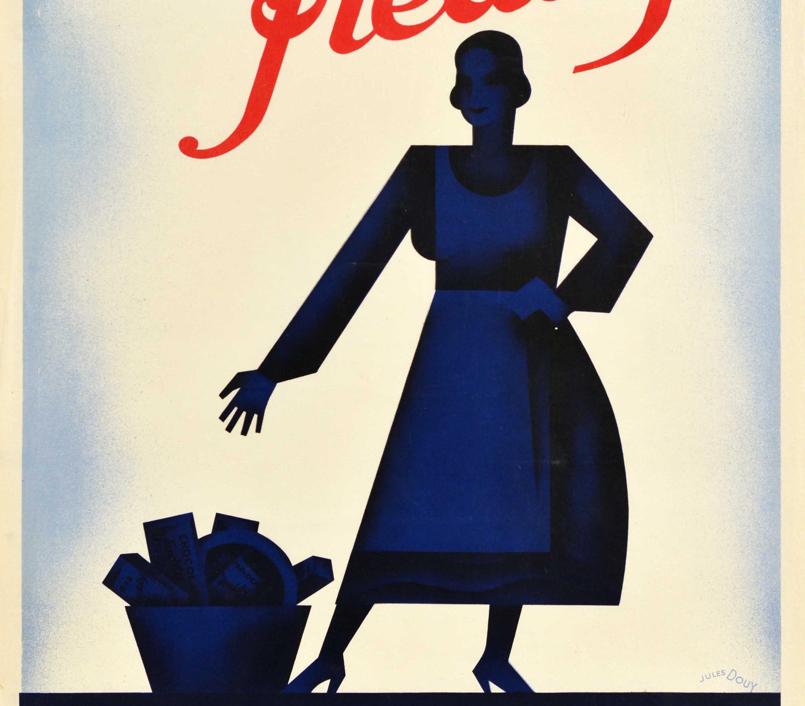 Original Vintage Cartel Publicitario J'Achete Tous Les Produits Freddy Products - Print Art Decó de Jules Douy