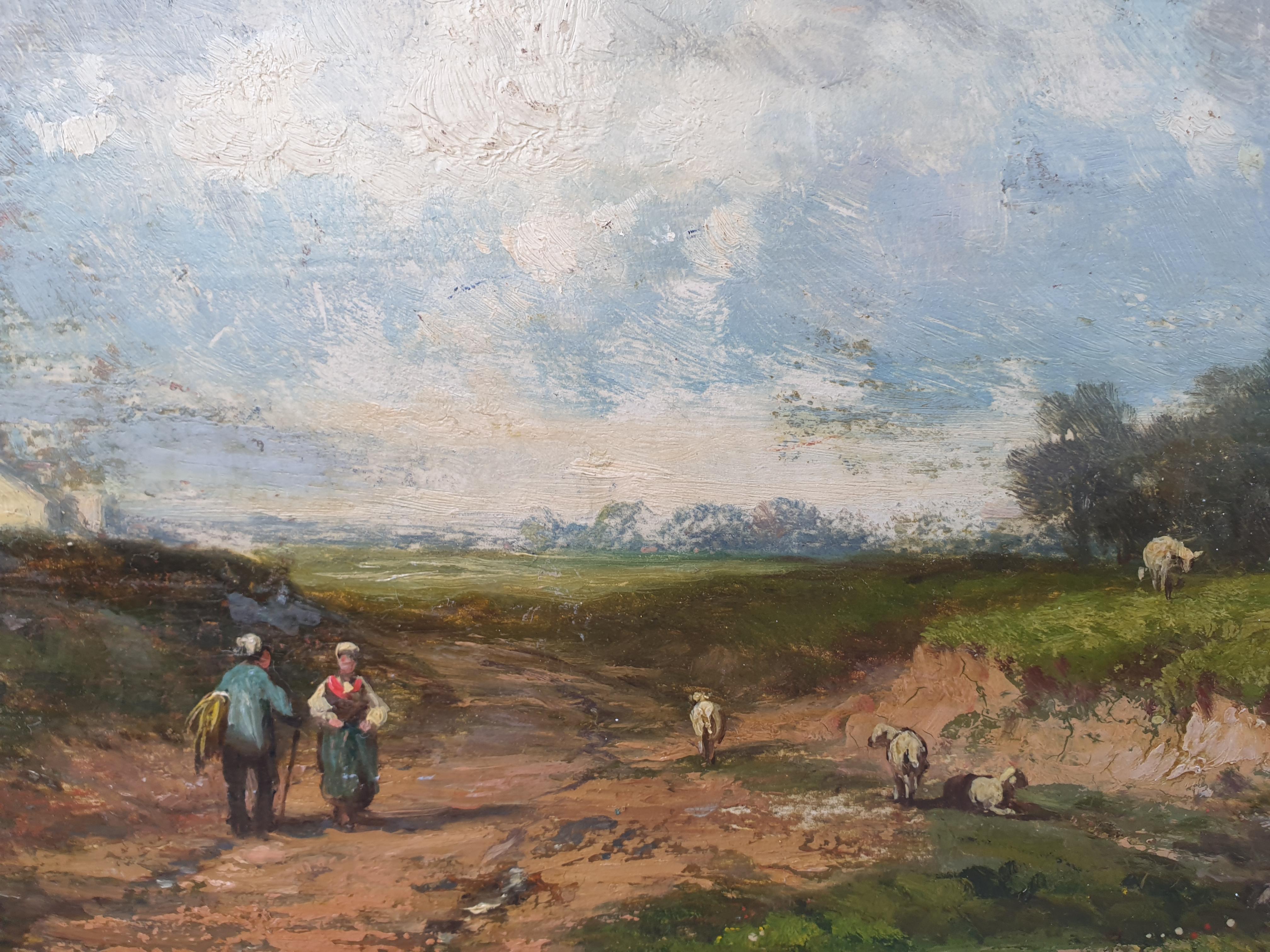 Jules Dupre (Attribuito a)
Nantes, 1811 - L'Isle Adam, 1889
Olio su pannello di legno
16.2 x 32.5 cm

Già nel 1833 Jules Dupré fu segnalato al Salon per la sua prima opera. 