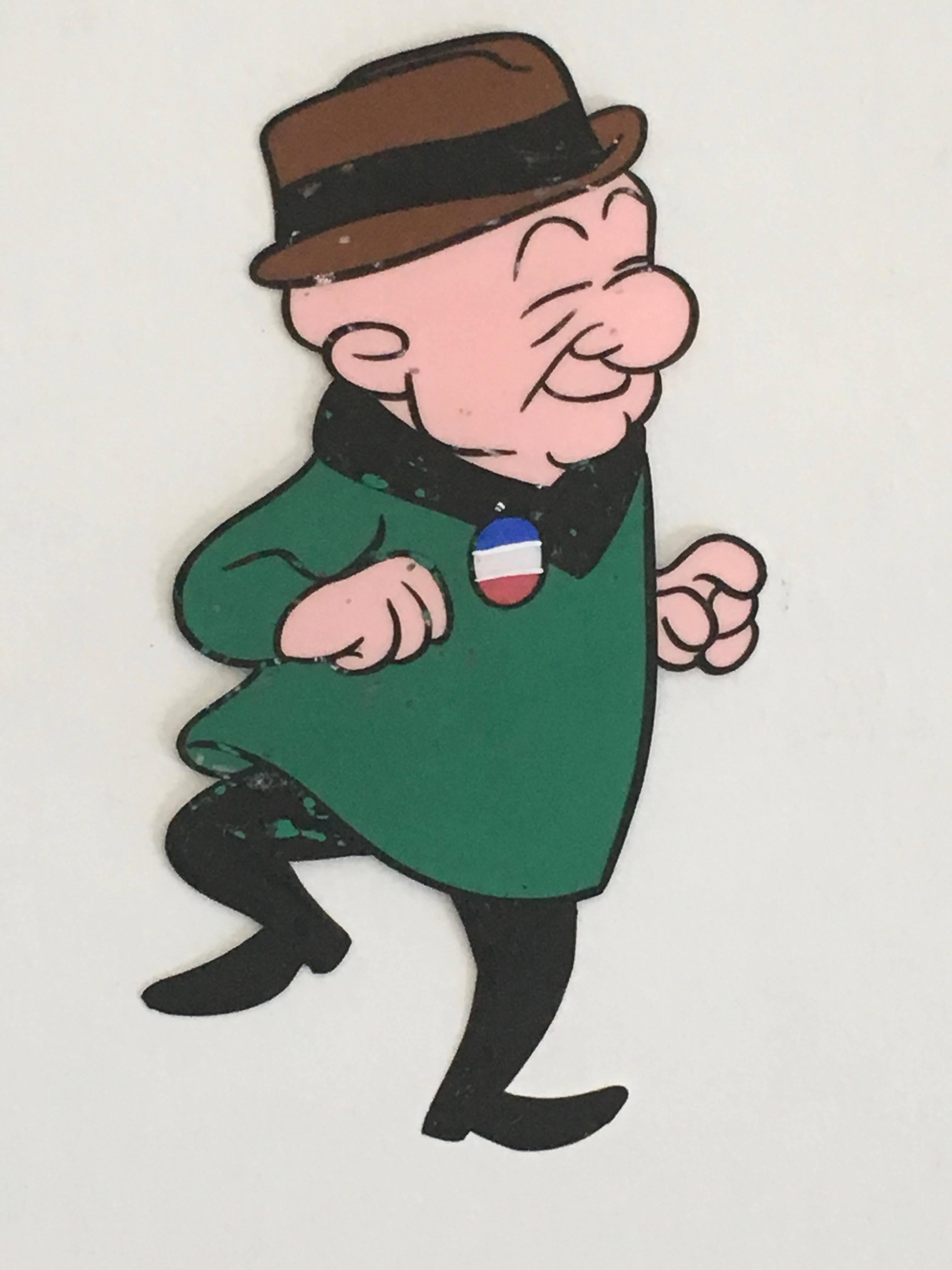 Mr. Magoo Original Vintage Animación Cel Dibujo a Mano Pintura - Mixed Media Art de Jules Engel