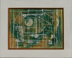 Jules Engel, artista ungherese/californiano - Pittura astratta geometrica.