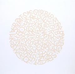 The Alphabet (beige), Silkscreen by Jules Engel