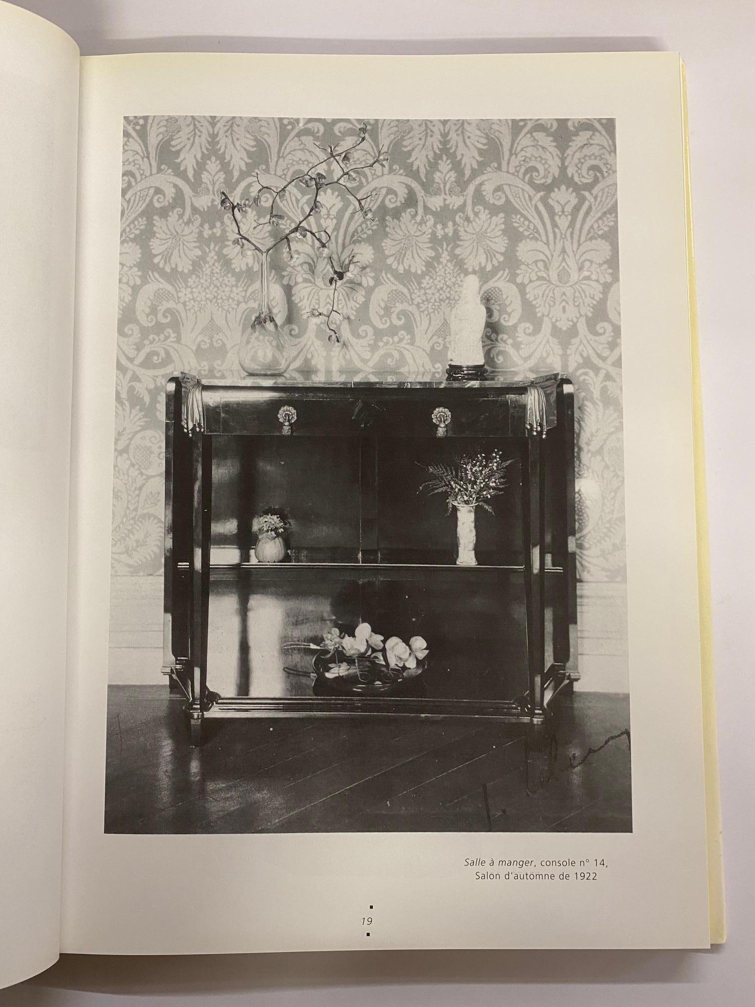 Hard back book with dustjacket in very good condition. 191 pages lavishly illustrated throughout with colour and black & white photographs which show the interior designs and furniture by Jules et Andre Leleu. Text is in French. A very good copy of