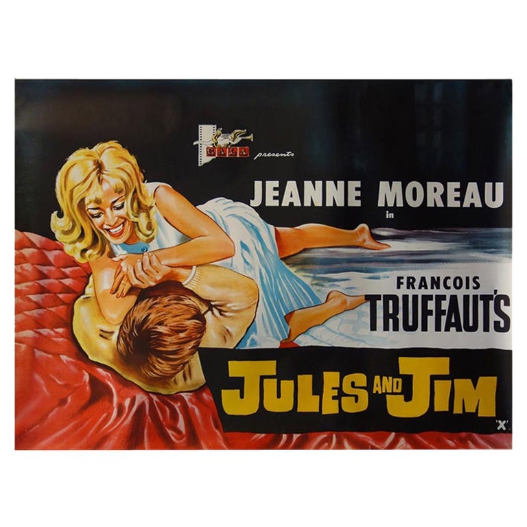&quot;Jules Et Jim&quot; 1962 Poster For Sale at 1stdibs