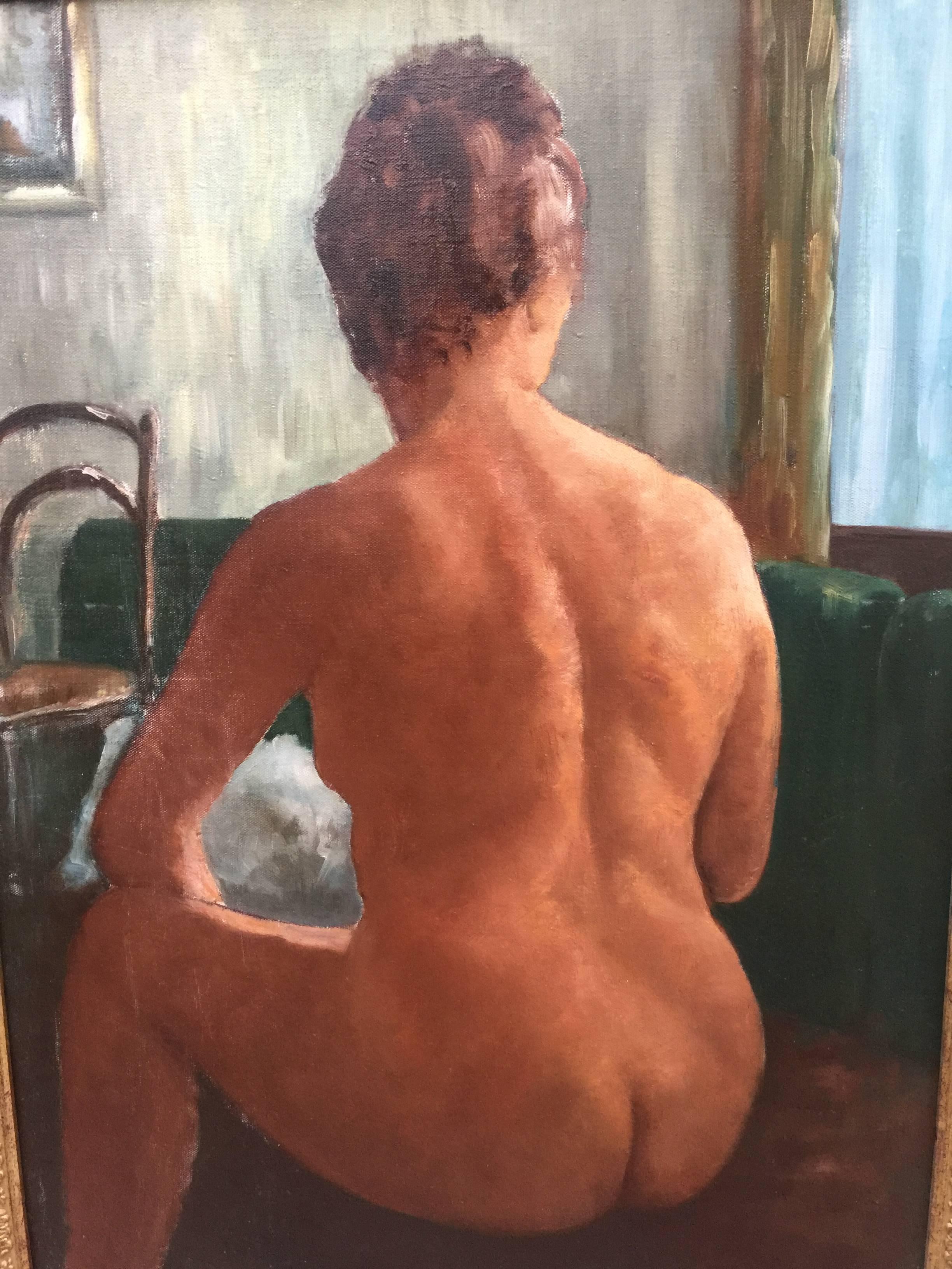 Jules-Evariste De Paepe (1887-1968), huile sur toile, signée. For Sale