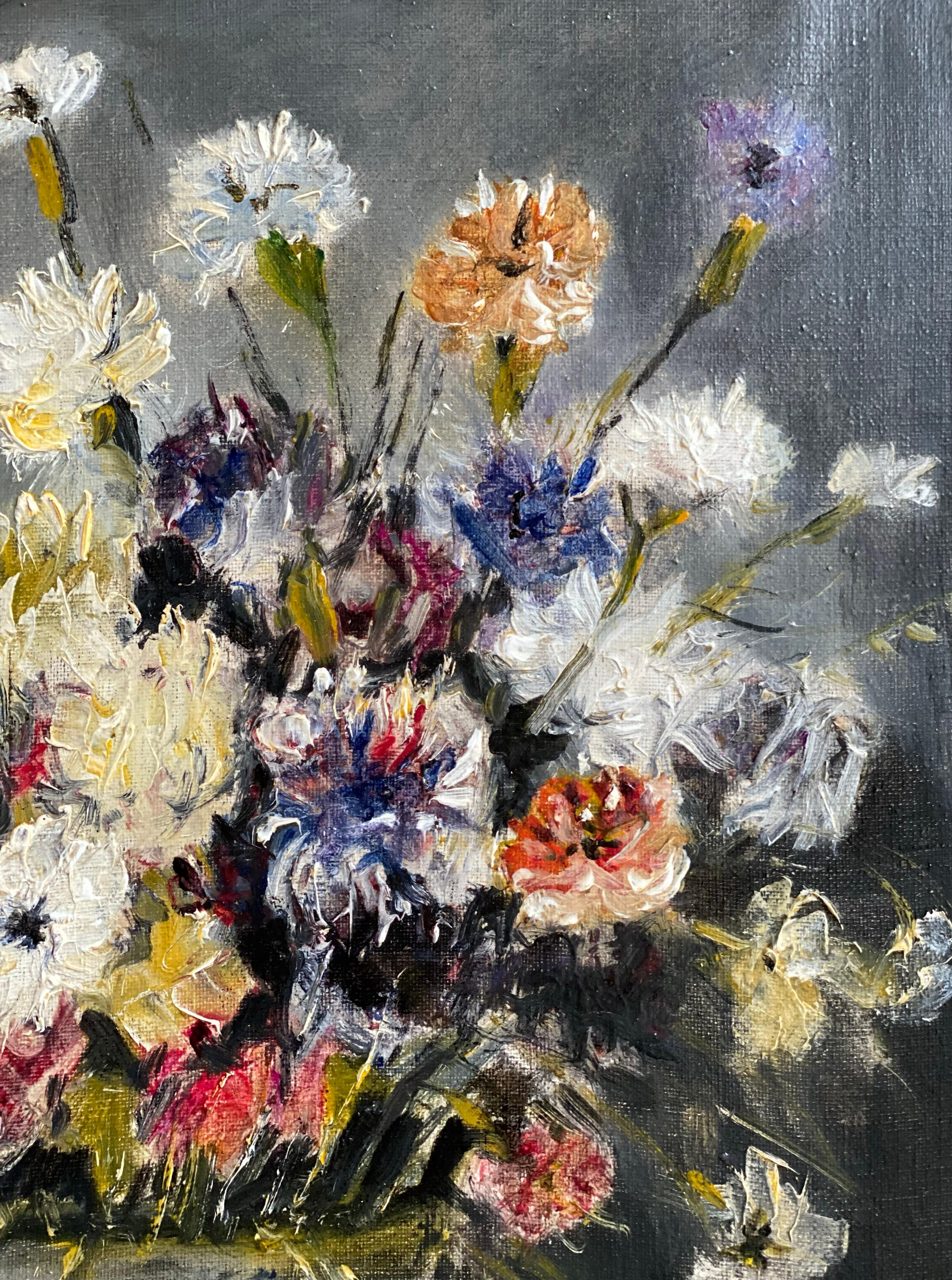  'StillLlife of Wild Flowers' by Jules Félix Ragot, 1835 – 1912, French Painter For Sale 8