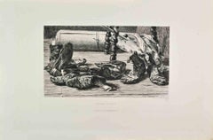 Antique Souvenirs de Voyage - Etching by Jules-Fernand Jacquemart - 1862