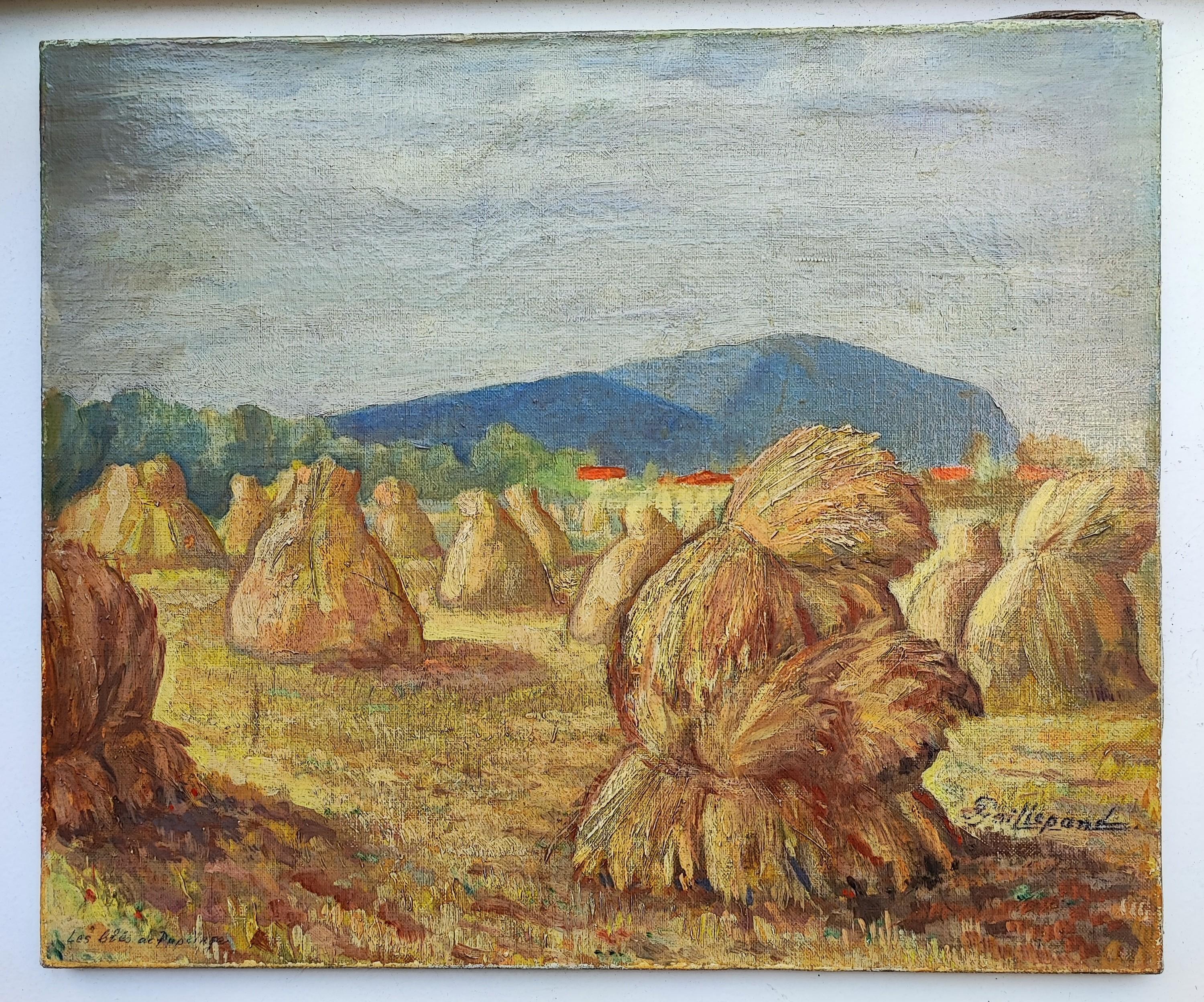 Weizen aus Puplinge, Genf – Painting von Jules Gaillepand