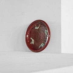 Jules Guérin 'Sang de Boeuf' Unique Studio Pottery Dish 1960s