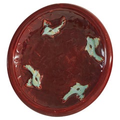 Jules Guérin 'Sang de Boeuf' Plat unique en Studio Pottery 1960s