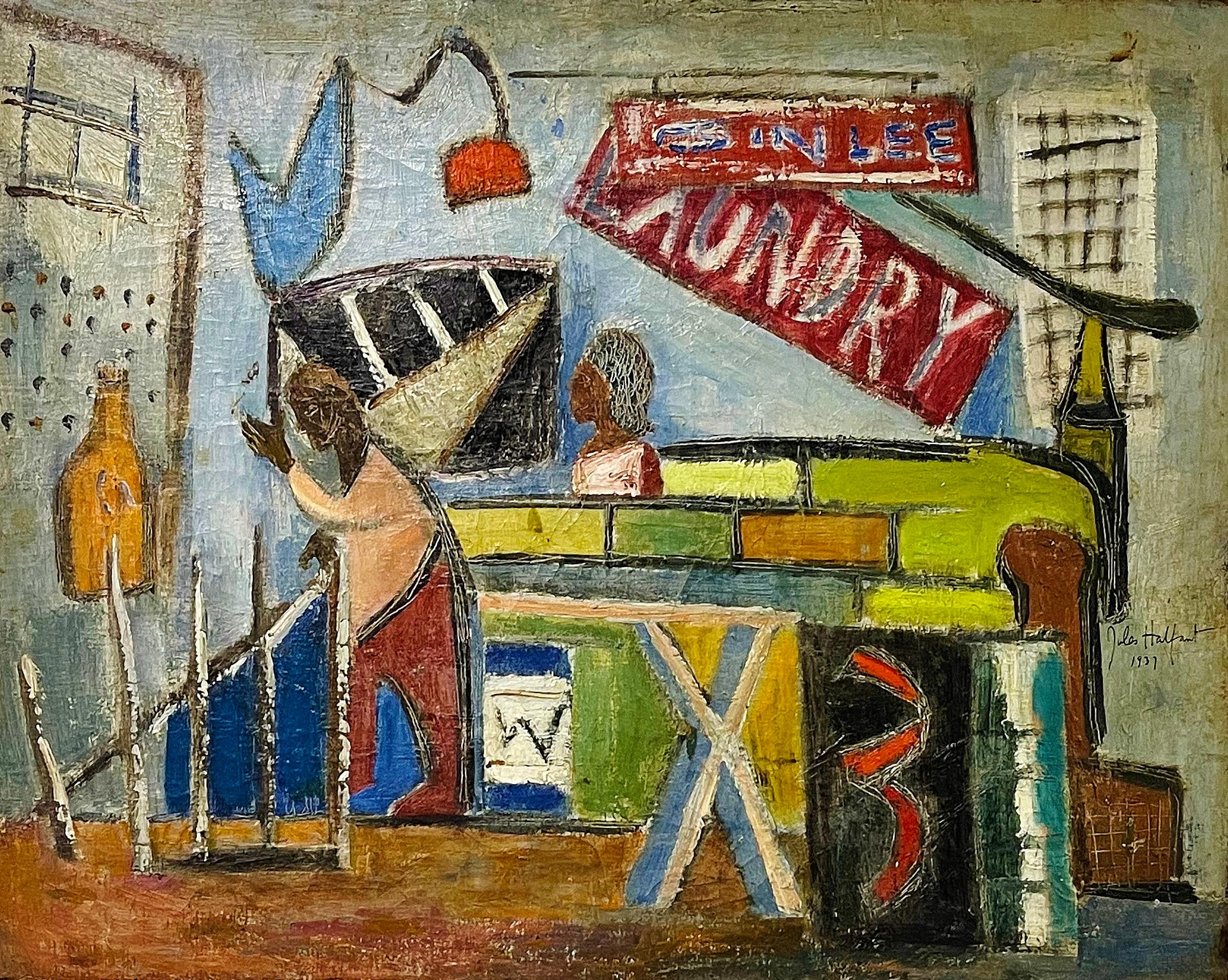 Jules Halfant Interior Painting - Harlem Laundry