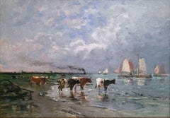 Départ des voiliers dans l'estuaire de la Seine