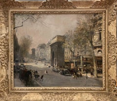 "Porte Saint-Martin, Paris, France, " Jules Herve, French School, Impressionism