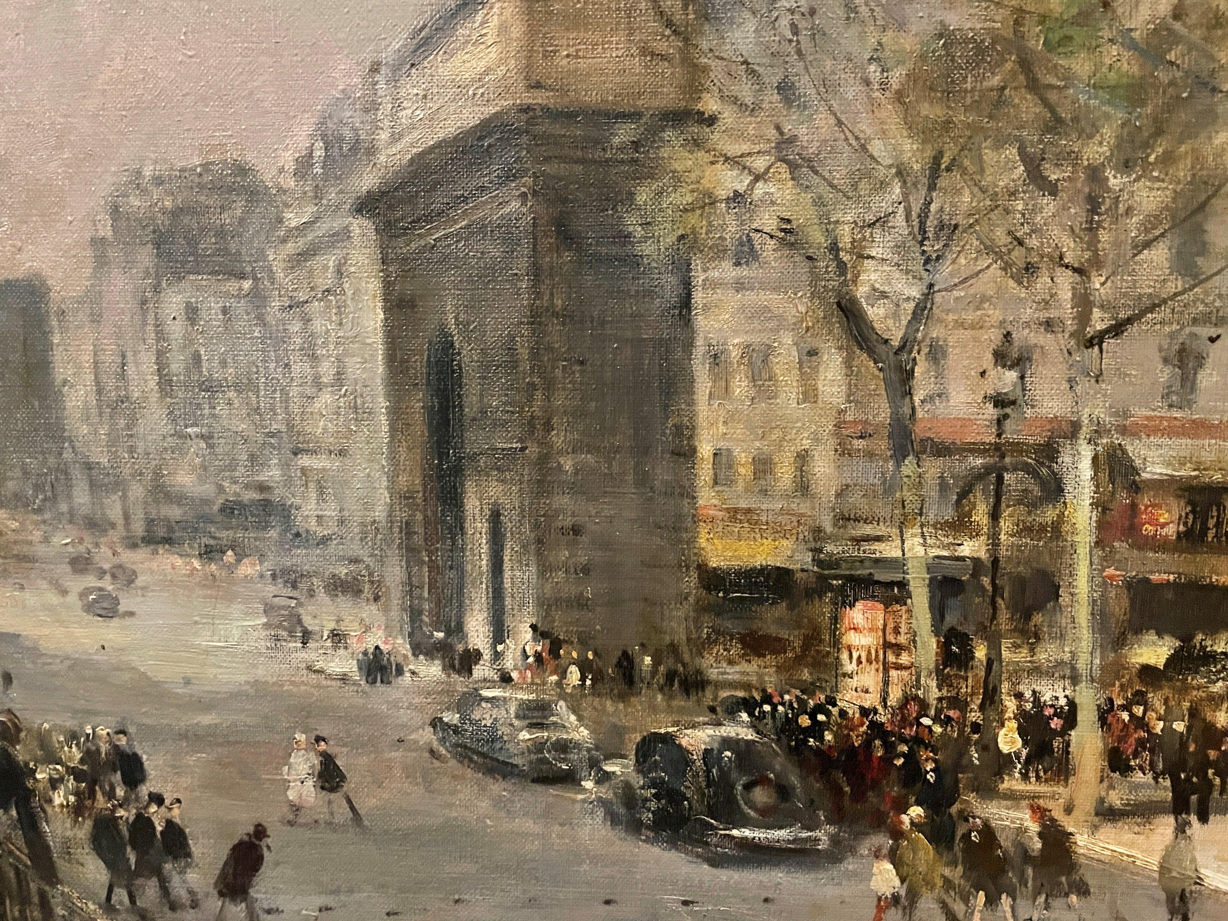 « Arc de Triomphe, Paris, France », Jules Herve, École française, Impressionnisme 3