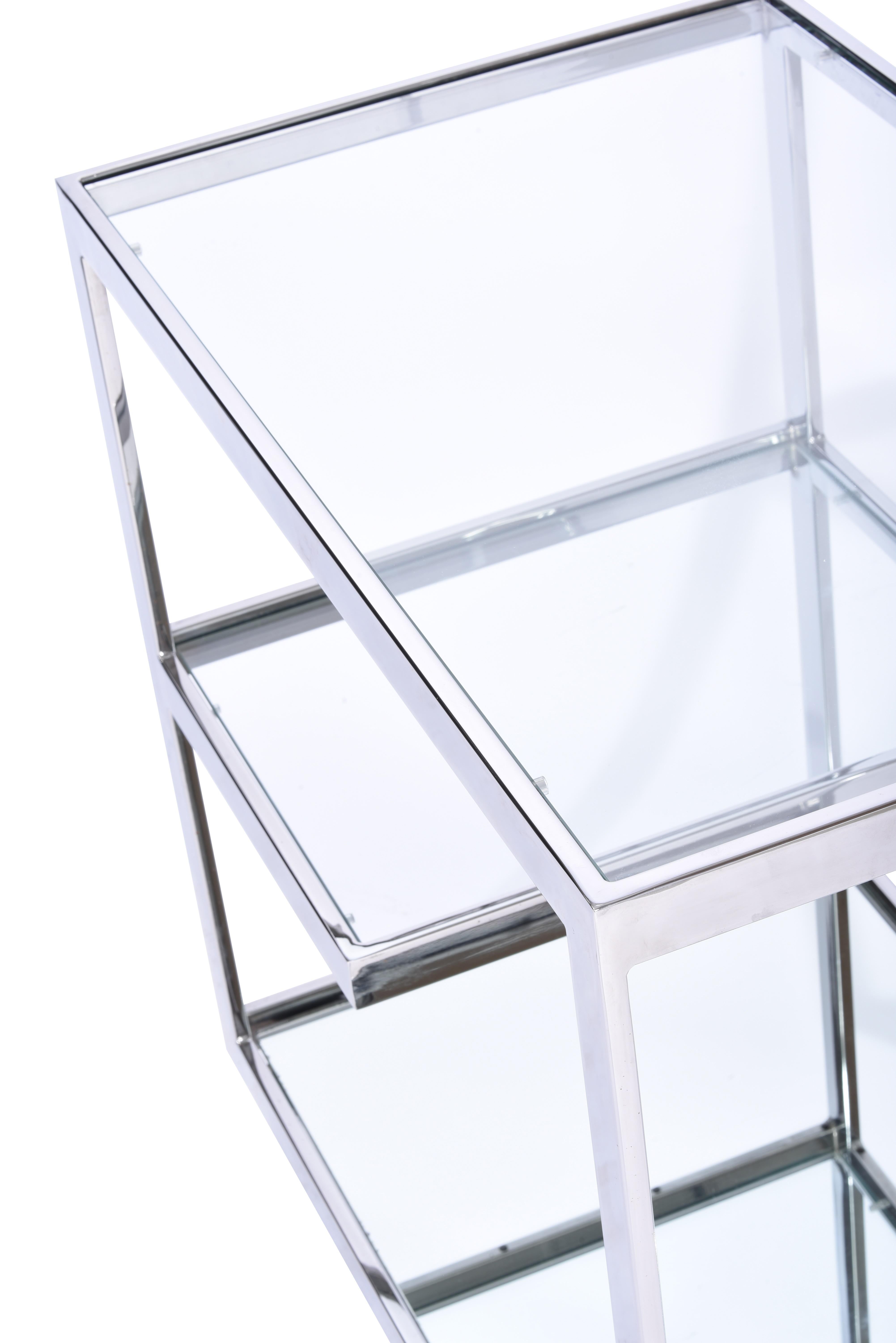 American Jules Heumann for Metropolitan Chrome Bar Cart, 1960s