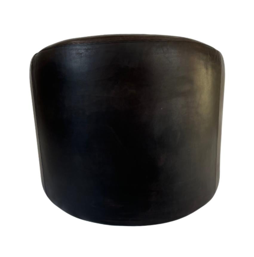 Late 20th Century Jules Heumann for Metropolitan Pair of Leather Club Chairs For Sale