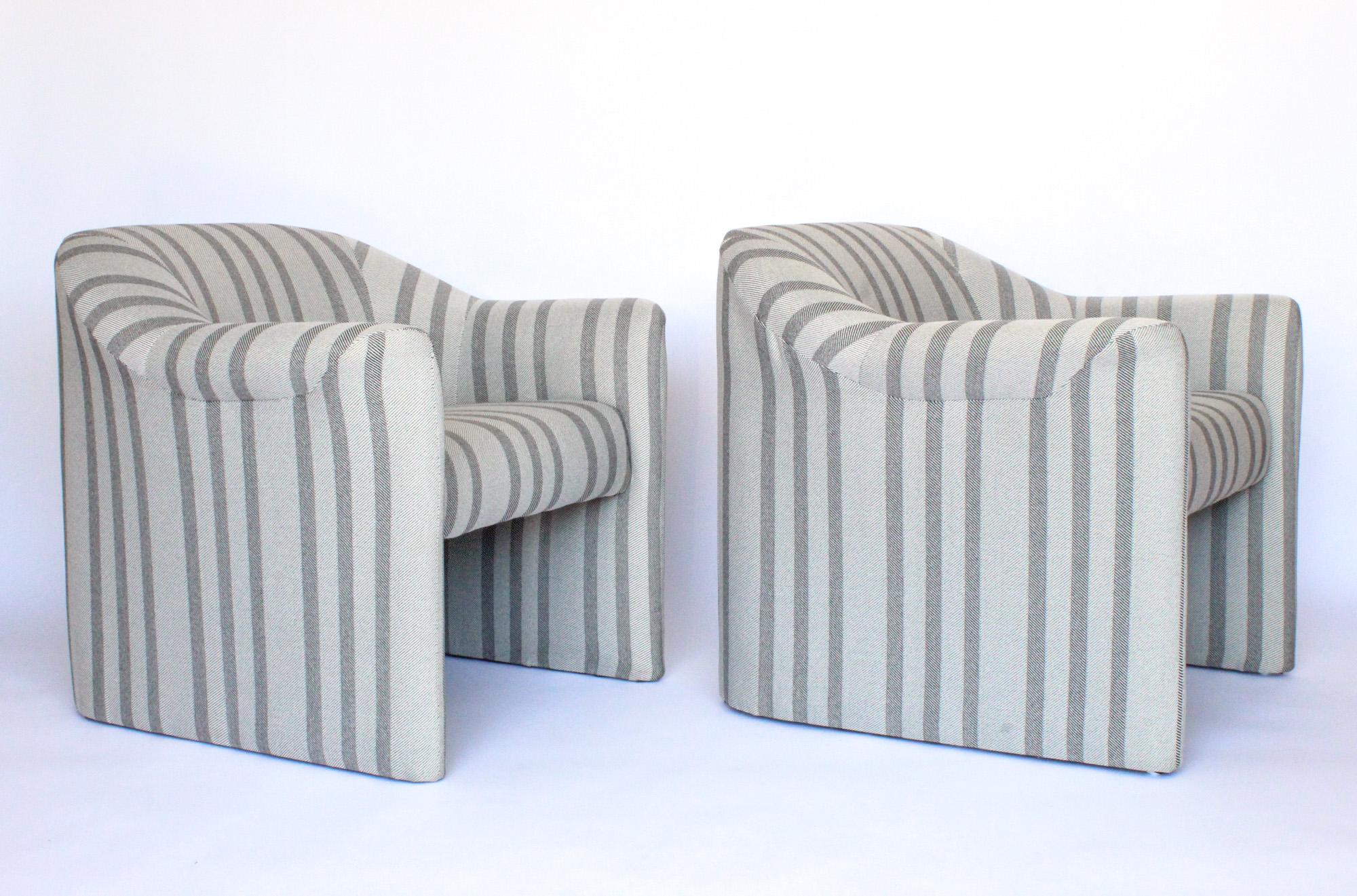 Hand-Crafted Jules Heumann Lounge Chairs Post-Modern, 1980s