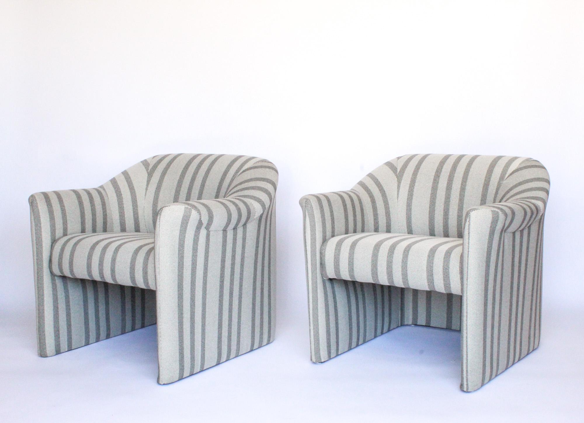 Jules Heumann Lounge Chairs Post-Modern, 1980s In Excellent Condition In San Diego, CA