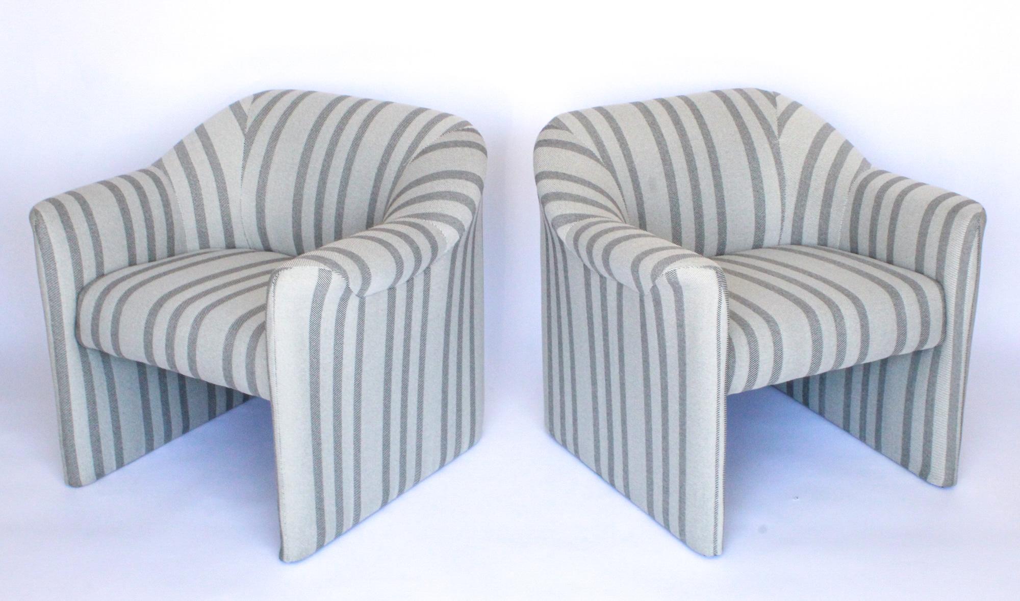 20th Century Jules Heumann Lounge Chairs Post-Modern, 1980s