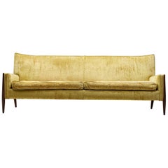 Jules Heumann Sofa in Gold Colored Velvet