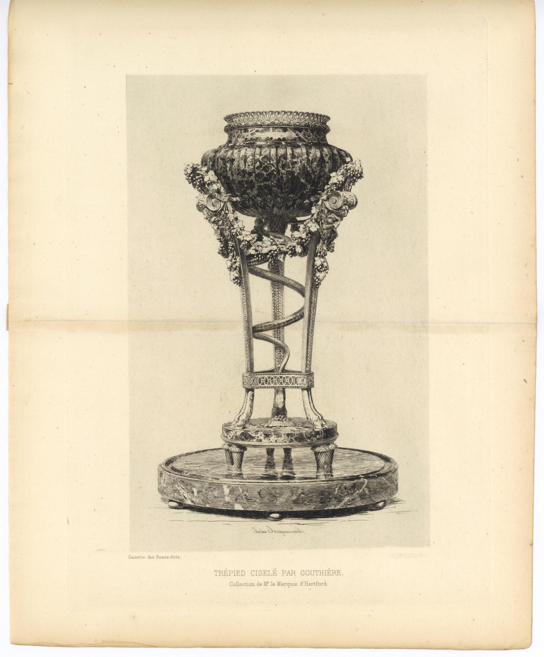 Medium: original etching. This impression on laid paper was printed in London in 1868 for the rare first volume of Philip Gilbert Hamerton's 
