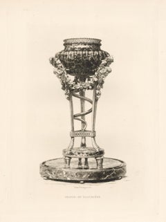 Antique "Tripod by Gouthiere" original etching