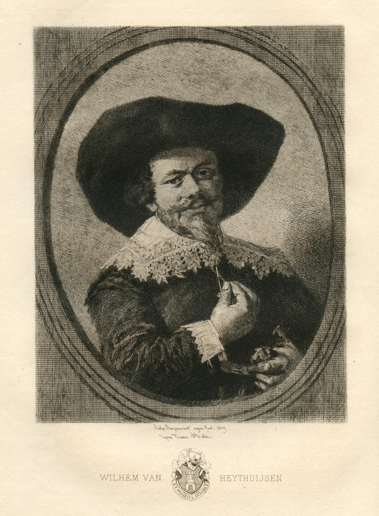 "Wilhem van Heythuijsen" etching - Print by Jules Jacquemart