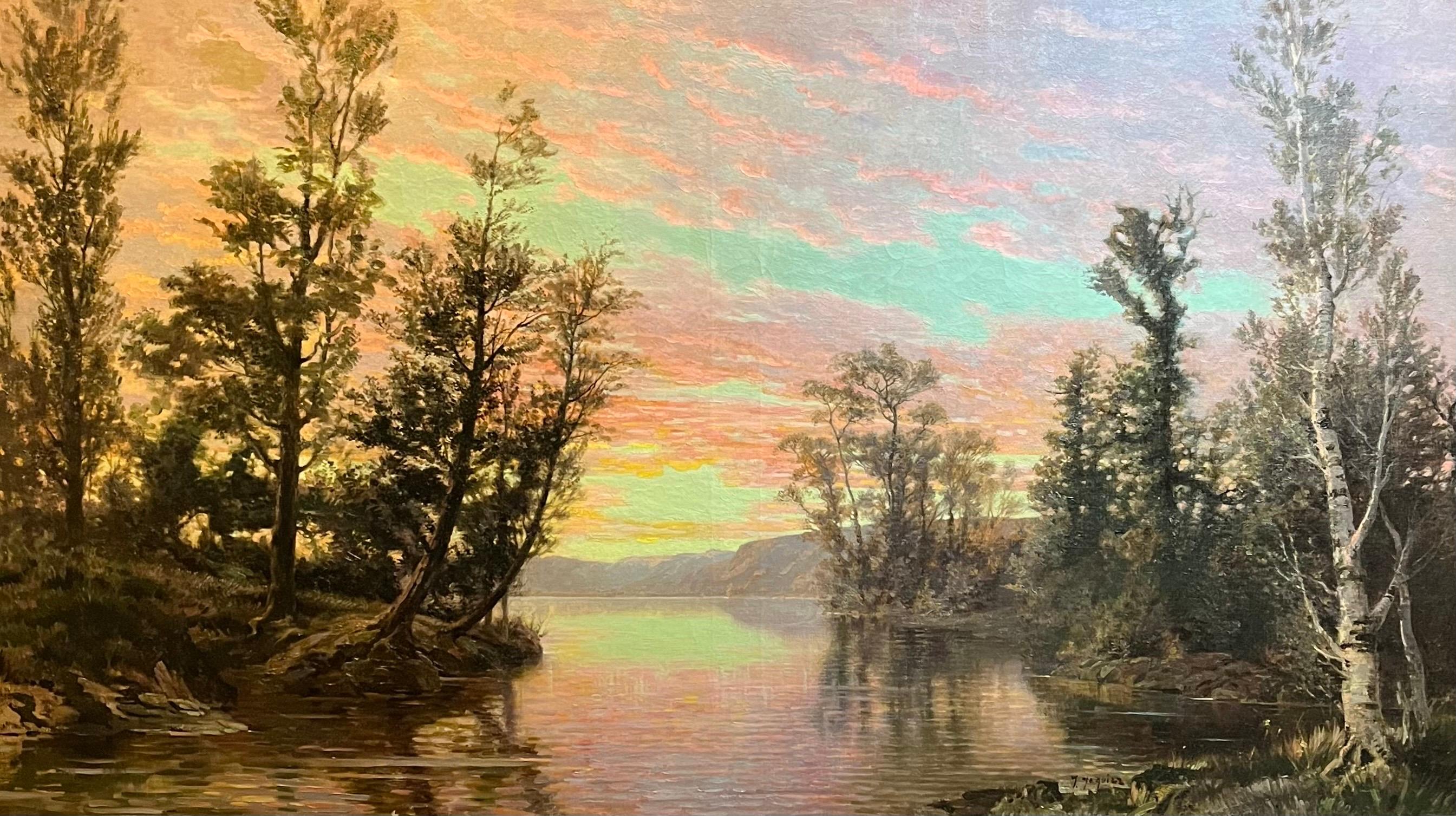 Opera venduta con cornice (102,2 x 168,5 x 4,5 cm)

Jules Samuel Jequier (1834-1898) è stato un pittore e incisore svizzero famoso per i suoi dettagliati paesaggi delle Alpi svizzere e delle regioni circostanti. 

Nato il 14 luglio 1834 a Ginevra e