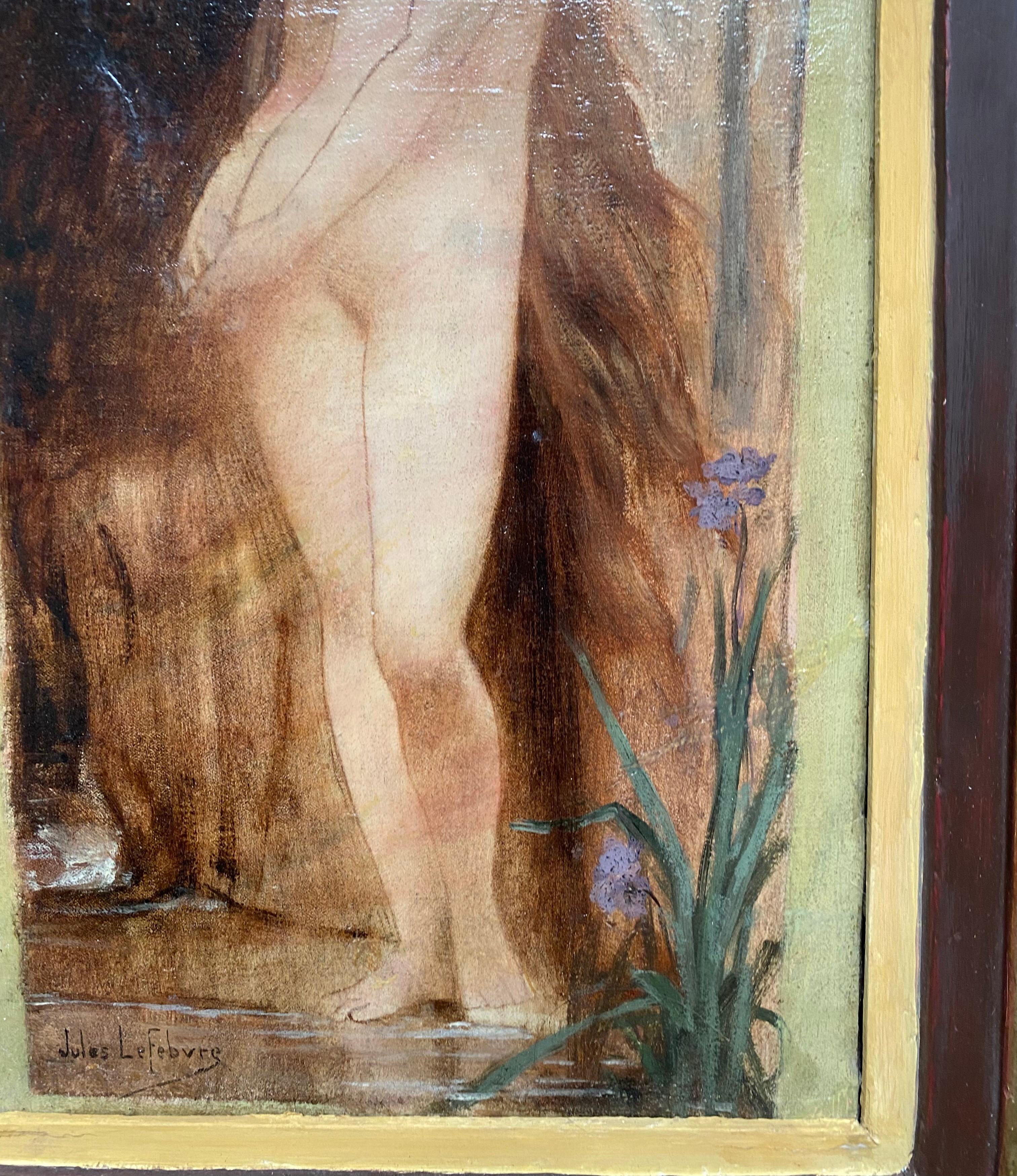 Symbolist female nude, study for Ondine 1