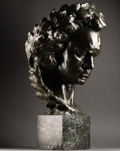 Jules Jouant (1863-1938) : « Beethoven », Fonte Gonot, Numrote x/50 Ex