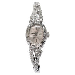 Jules Jurgensen 14K White Gold & Diamond Ladies Dress Watch