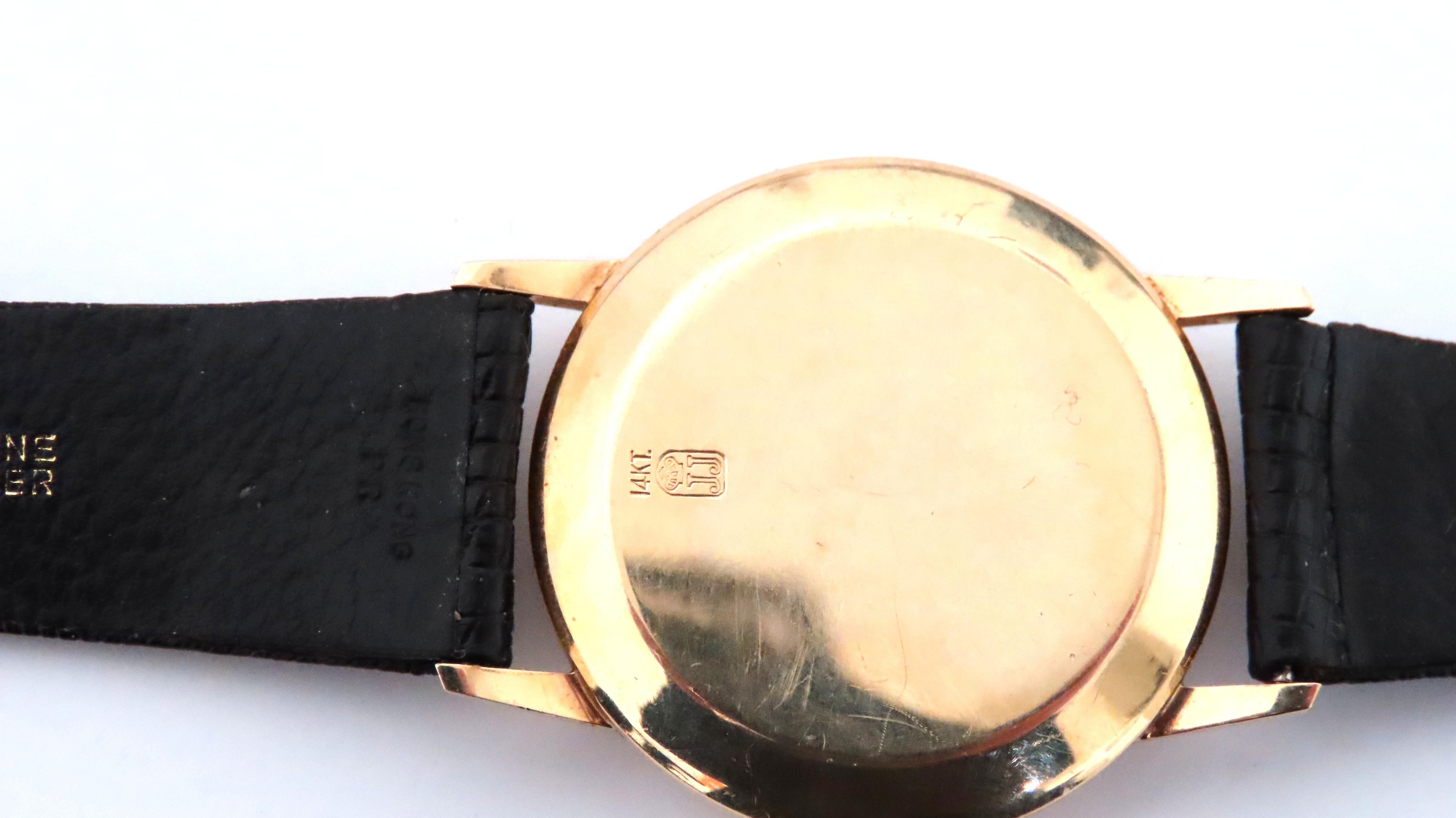 Jules Jurgensen Authentische Mintschachtel & Papiere Original 17J 14KT Gold 8