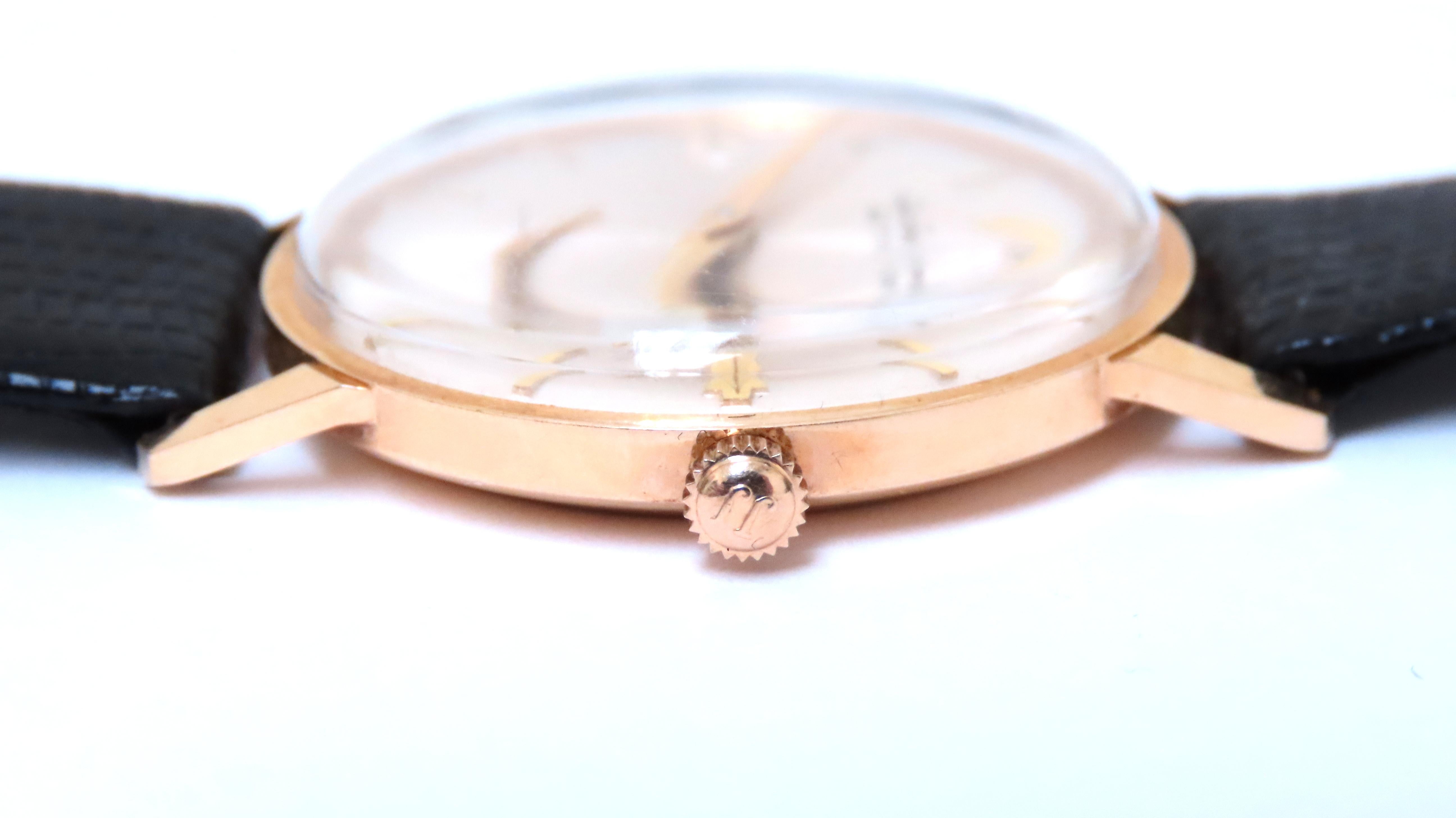 Jules Jurgensen Authentische Mintschachtel & Papiere Original 17J 14KT Gold 9