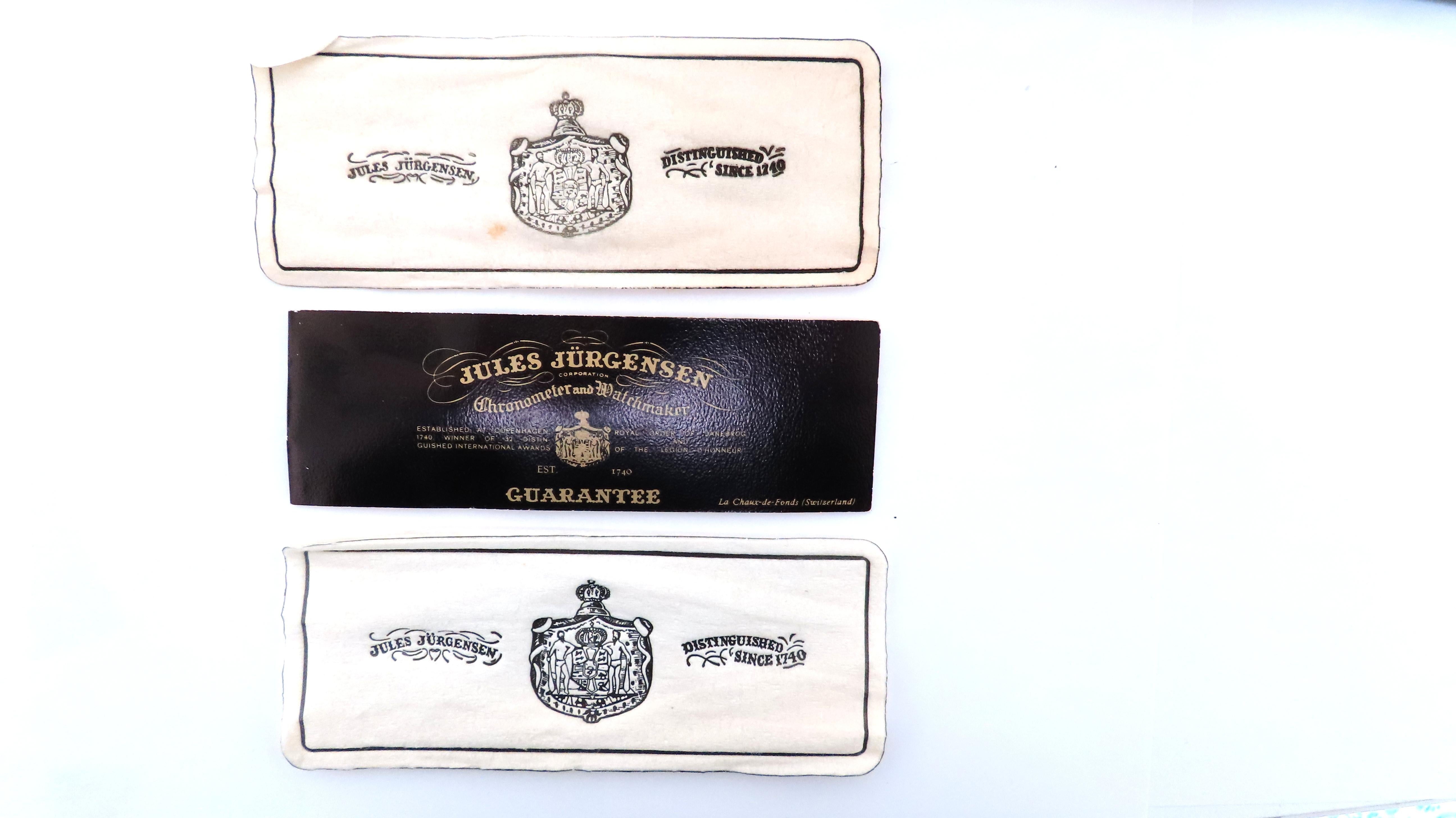 Jules Jurgensen Authentische Mintschachtel & Papiere Original 17J 14KT Gold 1