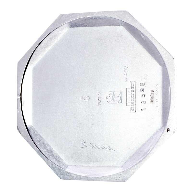 Jules Jurgensen / Platinum / Men's Pocket Watch / Octagon Art Deco Style 3