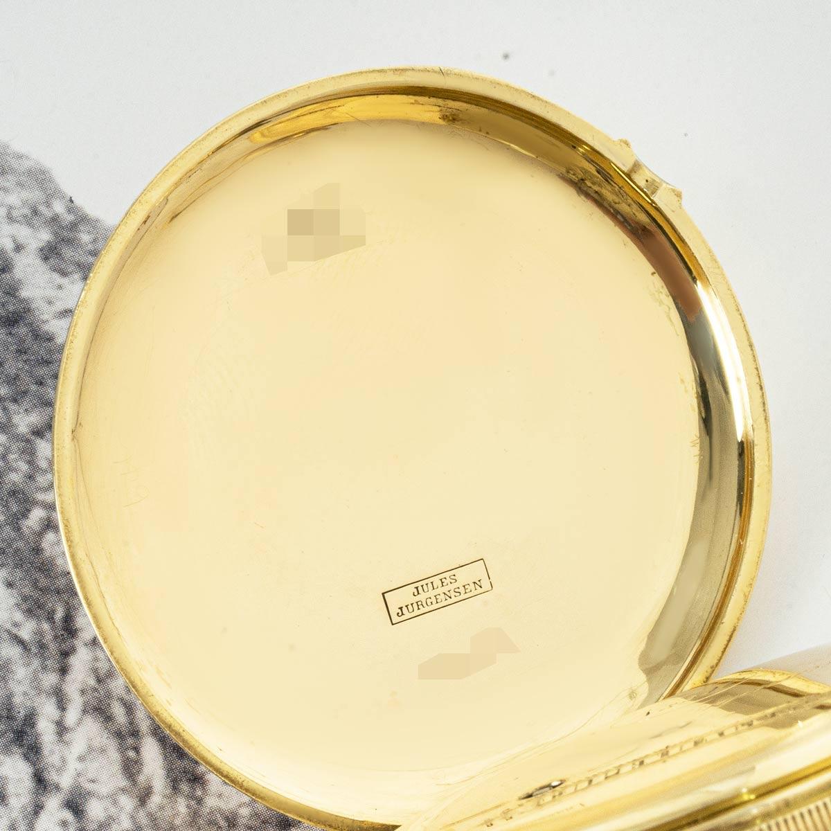 Jules Jurgensen Rare Gold Full Hunter Keywind Five Minute Repeater C1850 For Sale 1