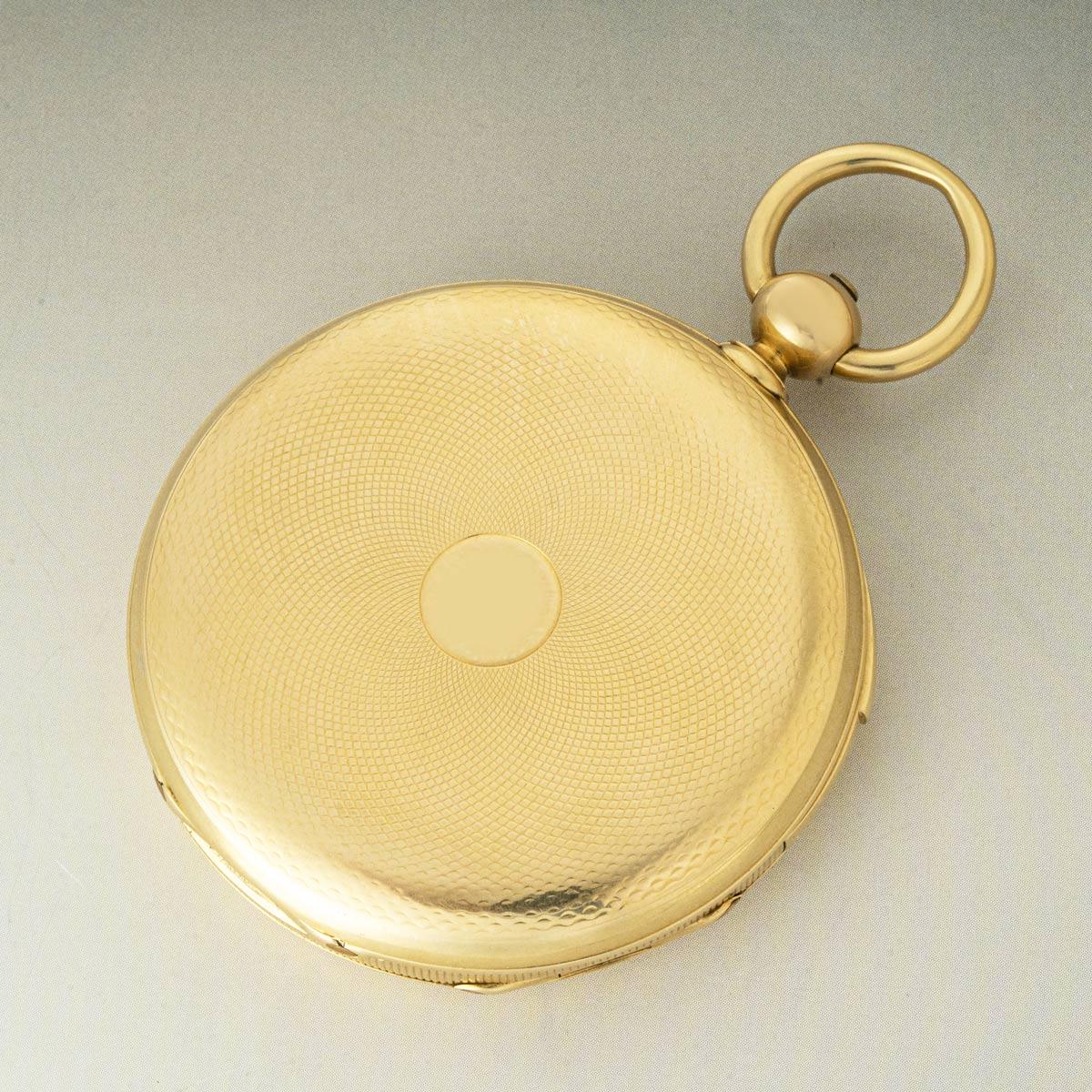 Jules Jurgensen Rare Gold Full Hunter Keywind Five Minute Repeater C1850 For Sale 3