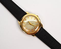Jules Jurgensen Retro 14 Karat Yellow Gold Men's Dress Watch