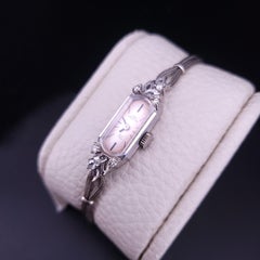 Jules Jurgensen Vintage Watch In 14K White Gold